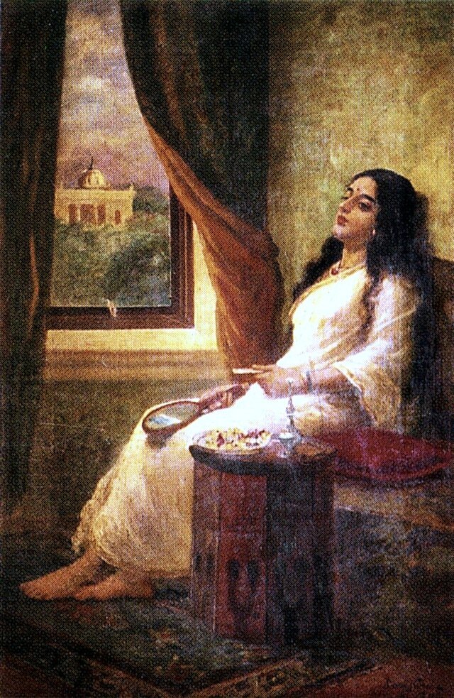 Raja_Ravi_Varma,_In_Contemplation