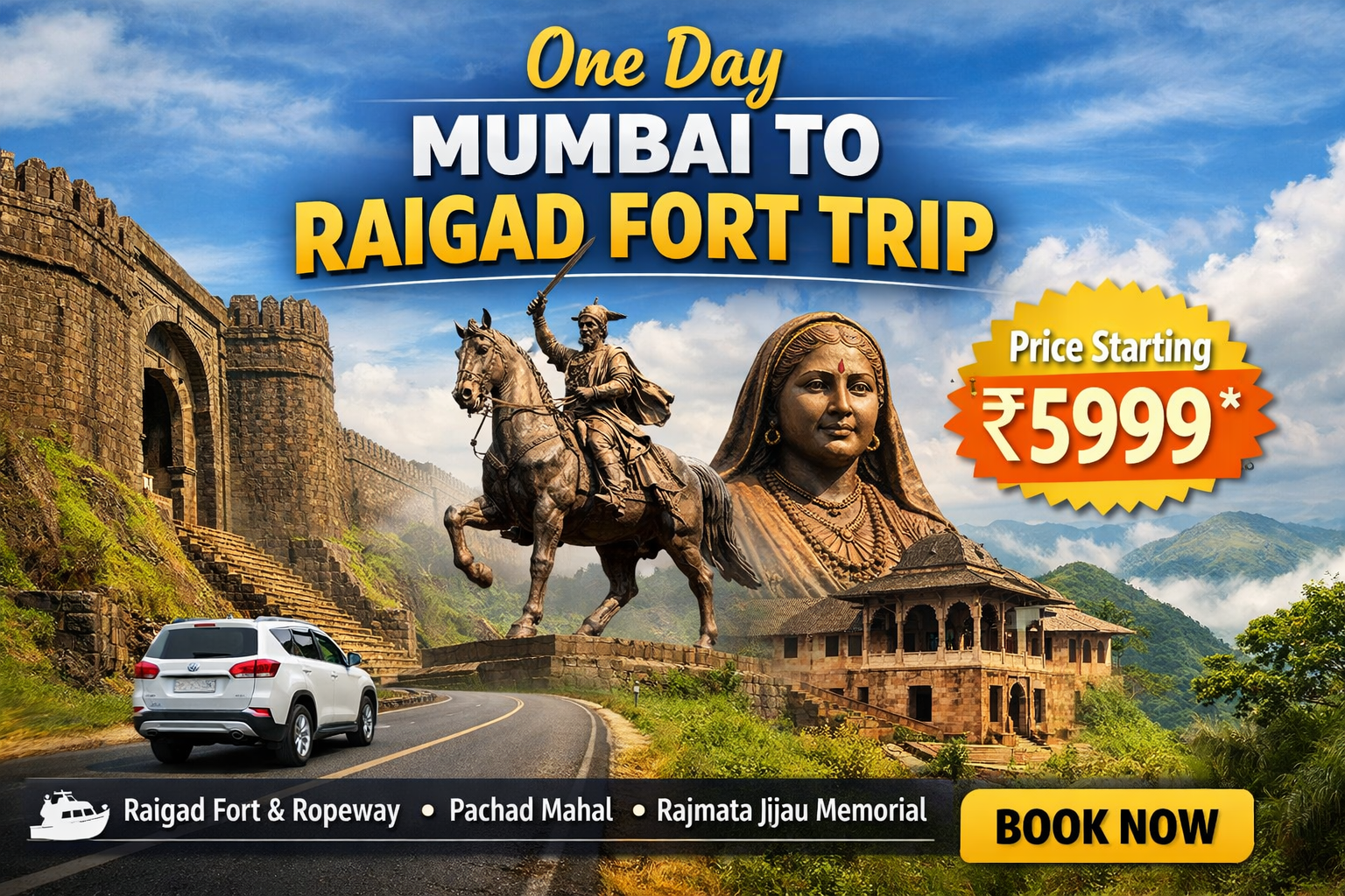 One Day Mumbai to Raigad Fort Trip